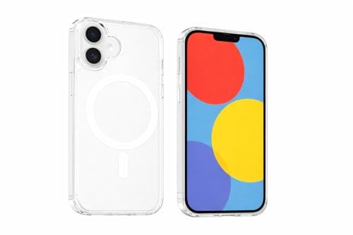 Generisch Schutzhülle für iPhone 17, magnetisch kompatibel, Acryl, transparent, 6,3 Zoll