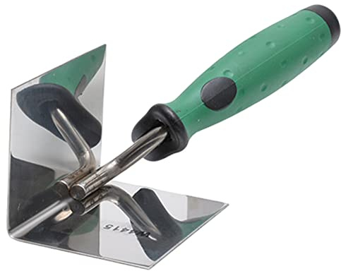 Drywall Corner Tool, Corner Trowel Edge Trowel with Comfortable Grip Handle, Internal Corners Knife Drywall Tool for Plastering Smoothing and Shaping Corners