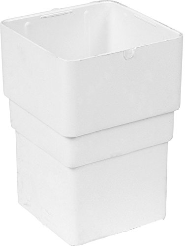 65mm Square Pipe Socket White, 1 in Pack