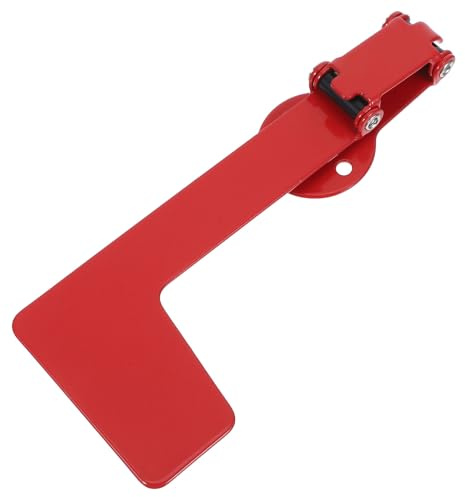 RUNROTOO Red Iron Mailbox Flag Replacement Universal Fit Weather Resistant Decorative Accessory for Wall Mount Mailboxes, Suitable for Outdoor Community Use with Sturdy Metal Construction
