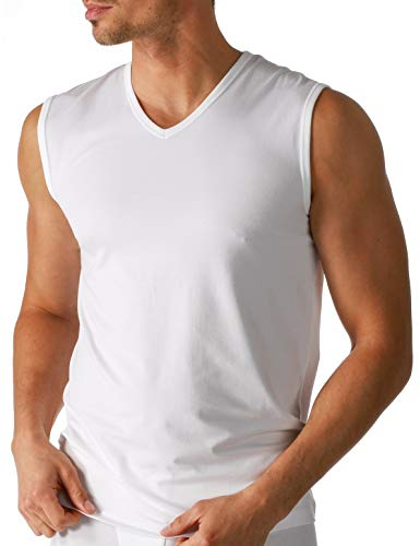 Mey Tagwäsche Serie Dry Cotton Herren Shirt o.Arm Weiss M(5)