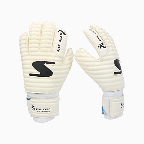 Splay Duo Football Gloves Size 8,Provides Ball Control & Grip, Comes with Wrist Strap for Comfort & Fit, Semi-Pro Goalkeeper Gloves, For Advanced Level Players