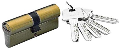 Yale HS63434LT Cilindro de Seguridad HS-6 35 x 35 mm Latonado
