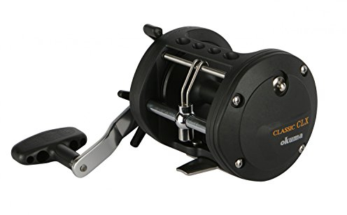 Okuma Classic CLX-450La Rechtshand Multirolle, 450m 0,45mm Schnurfassung, 3,8:1 Übersetzung, Gewicht: 441g, Bremskraft: 5kg, Angelrolle zum Meeresangeln, Meeresrolle