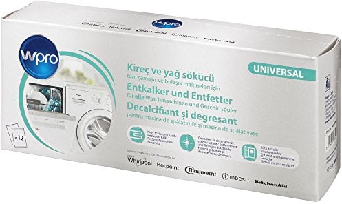 Wpro DES124 - 3in1-Profi-Entkalker für die Entkalkung, Reinigung und Pflege von Waschmaschinen und Geschirrspülern