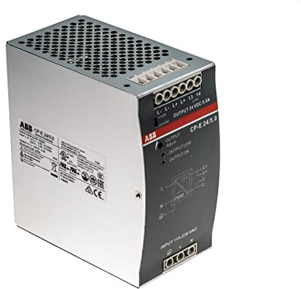 ABB CP-E -Phasen Getaktet DIN-Schienen Netzteil 120W, 90 → 132 V ac, 180 → 264 V ac, 210 →