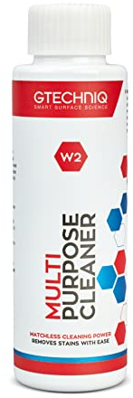 Gtechniq W2 Multi-Purpose Cleaner for Cars, 100ml | Effectively Removes Stubborn Food, Grease, Pen & Soil Stains from All Surfaces, Works on Carpet, Tyres, Engine Bays & Fabric