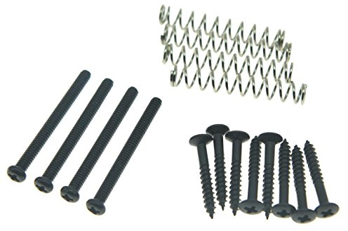 Dopro Bague de micro Humbucker à filetage impérial/américain - Vis de hauteur - Vis de montage - Ressorts pour EMG/Seymour Duncan/Dimarzio - Noir