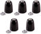 5x Porzellanfassung Porzellan Fassung E27 Lampenfassung Lampe schwarz Sockel