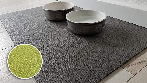 SanoZoo, die Napfunterlage! Öko-TEX - Made in Germany - Futtermatte für Katzen 30 x 40 cm Grün