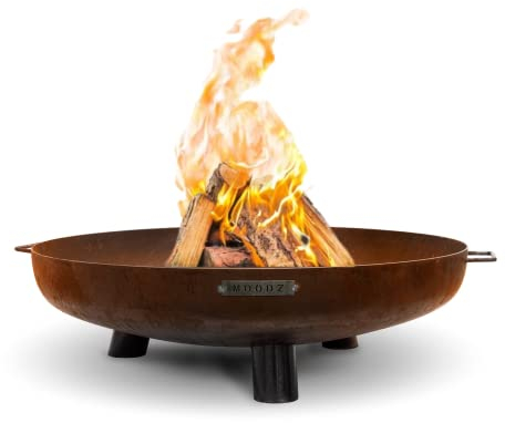Braciere da Giardino - MOODZ Outdoor Living - Barciere - Corten - Bracere da Giardino Esterno (Corten, Ø60 cm Feet & Handle)