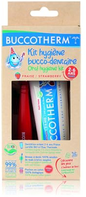 Buccotherm Mundhygiene-Set, Erdbeere, 2-6 Jahre