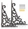 Z metnal Decorative Shelf Brackets, Cast Iron Metal Mailbox Bracket, Decor Corner Brackets, Wall Decor, Modern Shelving Bracket for DIY Floating Shelves, 2 Pcs