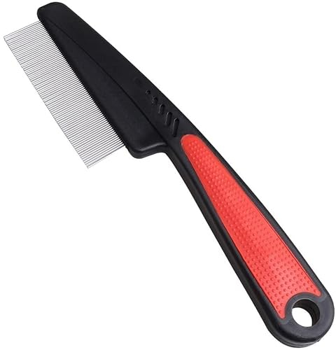 YIAGUN Cat Hundeflohkamm, Flohkamm für Haustiere, um lange Haare, Hund und Katze, kleine und kleine Hunde und Katzenfleische zu entfernen