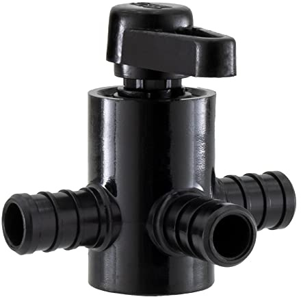 RecPro Vanne de dérivation à Trois Voies pour Camping-Car 1,27 cm | Vanne d'arrêt pour Chauffe-Eau