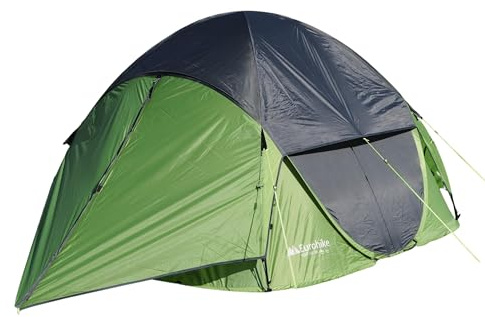 Eurohike Pop 400 DS Tent for 4 People, Pitches in Seconds, 4 Man, Pop Up, Instant, Easy to Pitch, Family Camping, Festivals, Weekend Trips, Wild Camping, Backpacking, 2000mm HH, Green