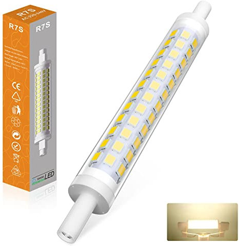 R7S LED 118mm, 10W Dimmbar R7S LED Birnen Naturweiß 4000K 1000LM AC 220-240V, Ersatz Für 100W J118 R7S Halogenlampen, Kein Flackern, 2er Pack