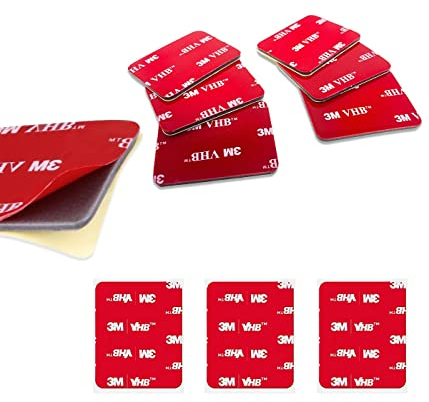 VHB - Pads Nastro biadesivo Extraforte in schiuma acrilica rettangolari, Resistenza All'acqua e Alle Alte Temperature, per Auto, Casa e Ufficio (25 mm x 50 mm) (30 pezzi)