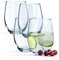 KADAX Getränkegläser, Wassergläser aus Neutrum-Calcium-Glas, 580ml Trinkgläser, durchsichtige Weingläser, moderne Universalgläser, Saftgläser, Gläser-Set (Susanne, 4)