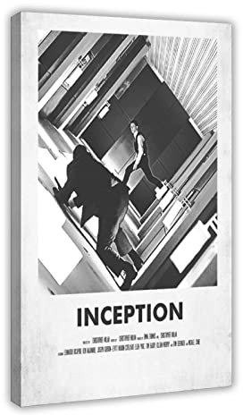 KOURT Vintage-Filmposter Inception 1 Leinwand Poster Schlafzimmer Dekor Sport Landschaft Büro Zimmer Dekor Geschenkrahmen 40 x 60 cm