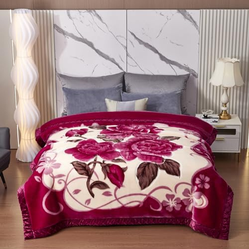 LGYKUMEG Gewichtete Koreanischen Nerzdecke,Fleecedecke, Plüschsamt, King-Size-Größe 150 x 200cm, zweilagig, wendbar, seidig weich, Knitter- und lichtbeständig, warme Decke,2kg