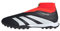 adidas Unisex Predator 24 League Laceless Turf Boots Football, Core Black/Cloud White/Solar Red, 10.5 UK