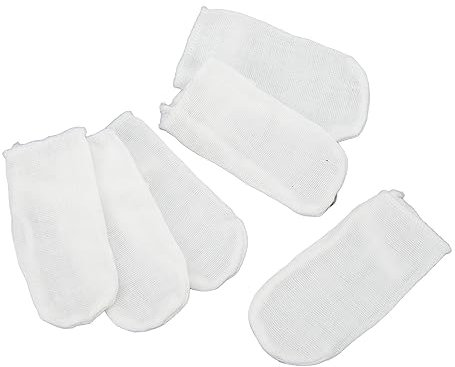 Detergente per la Lingua dei Denti del Neonato, 6 Pezzi di Garza per la Pulizia dei Denti del Bambino Copertura per le Dita Detergente per la Bocca del Bambino Morbido Spazzolino