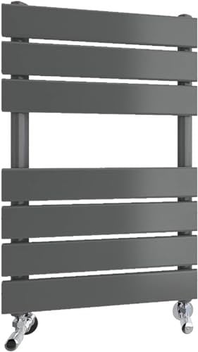 Radbliss Bathroom Towel Rail Radiator 650x400(HxW) mm Anthracite Flat Panel Central Heating Ladder RAD