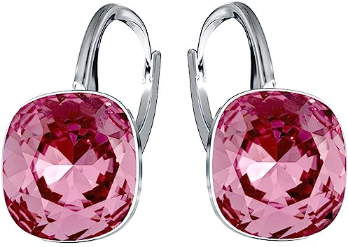 Square Stupendi orecchini con comoda chiusura realizzati in argento sterlina 925 regalo per la Festa della Mamma, compleanni, onomastici o anniversari (Rose)