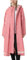 RAINFREEM Langer Damen-Regenmantel, wasserdicht, mit Kapuze, leicht, Windbreaker für den Außenbereich, Pink, Large