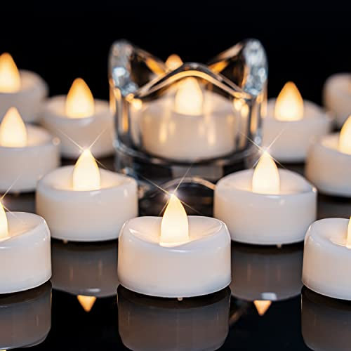 merrynights LED Candles, 12-Pack Tea Lights Candles Battery Operated Bulk