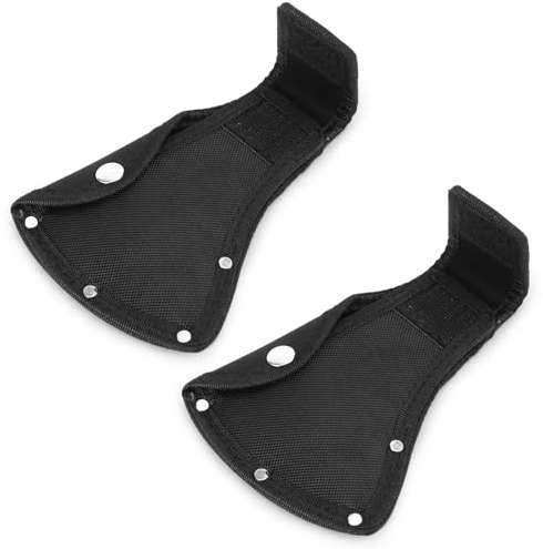 2pcs Axe Head Cover, Hatchet Sheath Axe Holster Double Snap Ax Protective Cover Camping Axe Blade Cover Camp Axe Sheath Fit for 600g Axe Hatchet Protector for Outdoor Hiking