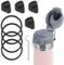UBEEKOO Replacement Gasket and Replacement Stopper, Compatible with Stanley Quick FILP GO 24/36oz Water Bottle Lid, Silicone Top Cap and Sealing Gaskets Replacement Parts for Stanley Accessories,4B+4B