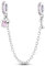 Hapour Catena di Sicurezza Ciondoli in Argento Sterling Pendenti con Perline con Zirconi Cubici per Braccialetti con Ciondoli Gioielli Regali Fai da Te per Le Donne
