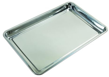Stainless Steel Low Profile Drip Tray DIY Oil Floor Contamination Oil & Fuel Drip Tray Pan Car Bike 60cm x 40cm x 48mm