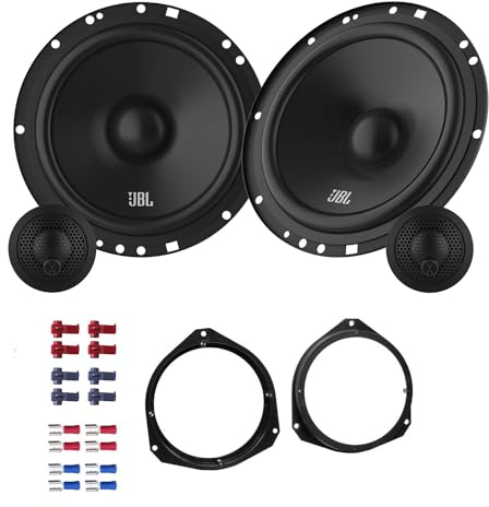 JBL Stage161CFS Lautsprecher mit Einbauset passend für FIAT 500 (312) ab 2007 Türen vorne 450 Watt 165mm 2 Wege Kompo