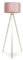 ValueLights | Modern Gold Hairpin Design Tripod Floor Lamp with a Blush Pink Velvet Drum Shade | Floor Lamps, Home Décor & Improvement Essential | Included LED Bulb