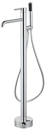 XJTNLB Robinet Baignoire Ilot Chrome Mitigeur Bain Douche Monotrou Mitigeur Monocommande Robinet Mitigeur et Douche de Salle de Bain Baignoire-B