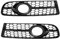 Nebelscheinwerfer Grill Für Audi A4 B7 S4 B7 A4 S-Linie 2005 2006 2007 2008 Mesh Nebel Lampe Grill Abdeckungen Auto Front Stoßstange Nebel Licht Racing Grille Lampenabdeckung(Glossy Black)