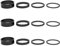 12 Stück Fahrrad Ahead Vorbau Spacer Set, Aluminiumlegierung Fahrrad Lenker Spacer, Schwarz Abstandshalter, Vorbau Distanzringe, Headset Spacer für Rennrad MTB, 2MM 3MM 5MM 10MM
