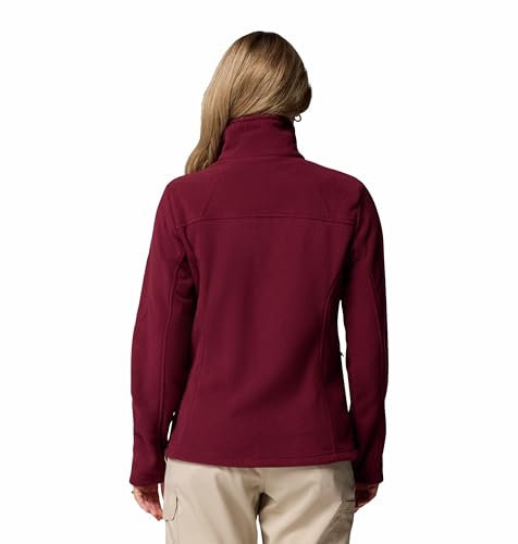 Columbia Fast Trek 2 Jacket Old, Giacca in pile con zip intera Donna, Vino Ricco, XL