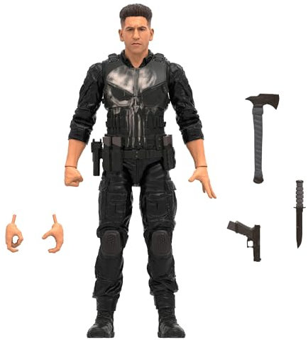 Marvel Legends Series Daredevil: Born Again Punisher Action Figure, Black