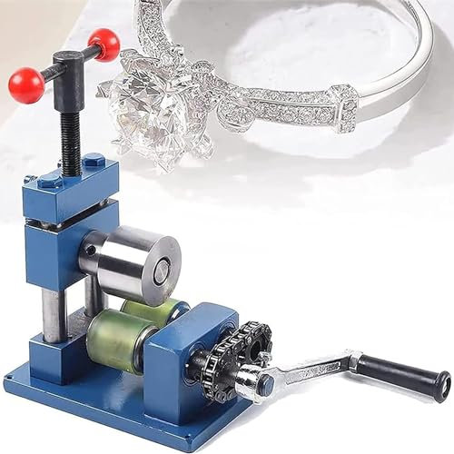ZHJOPP Multifunktions-Handkurbelring-Armbandbiegemaschine, manuelle Kombination Schmuckwalzmaschine, Abkantpresse Formmaschine