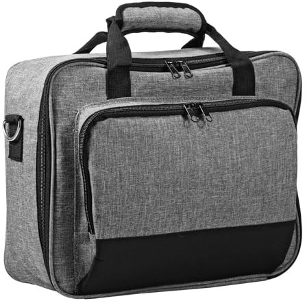 Ghshanog Projector Carrying Case, Projector Carrying Bag with Accessories Storage Pockets & Adjustable Shoulder Straps,Portable Projectors Bag Compatible Most Mini Projectors