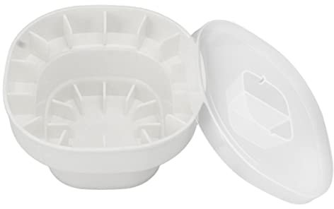 Silicone Ice Bucket with Cover, Folding Water Basin, Multifunction Ice Trays, Bottle Drink Cooler Easy To Use for Backpacking Party Picnic, Applicable Scenarios, and Easy To Use (Cream White)