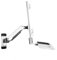 dual monitor stand White Wall-mounted Single Arm Dual Monitor Bracket for Screen 15-27 Inches with Keyboard And Mouse Tray Engineering Tray Monitor mount