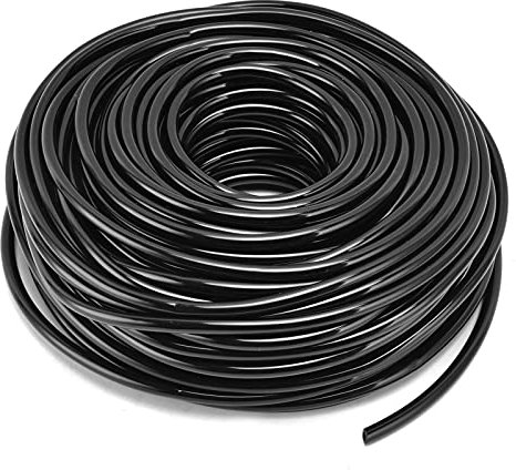 FLEXMAN 50M 164Ft 4/7 Drip Distribution Tube d'Irrigation Tuyau d'Irrigation, Tube d'Alimentation d'Irrigation à Goutte, Pièces d'Irrigation Goutte à Goutte, Système d'Irrigation