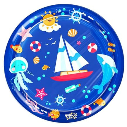 Dog Sprinkler Pad,Pet Non-Slip Water Fountain Mat - Interactive Pet Sprinkler Pad for Pool, Playground, Outdoors, Indoors, Gym