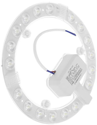 AUTSUPPL Módulo LED Redondo para Techo con Fijación Magnética Reemplazo Fluorescente Instalación Rápida Luz Brillante para Salón Dormitorio y Cocina Adaptador Plafón Empotrado Acv