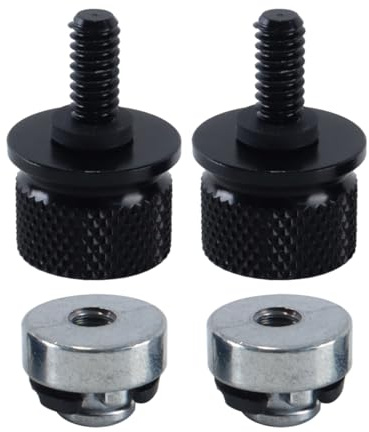 Gutol 2 Sets Motorcycle Quickly Remove the Seat Cushion Screws, Fixing Screws Nuts Set,Seat Screw for Harley